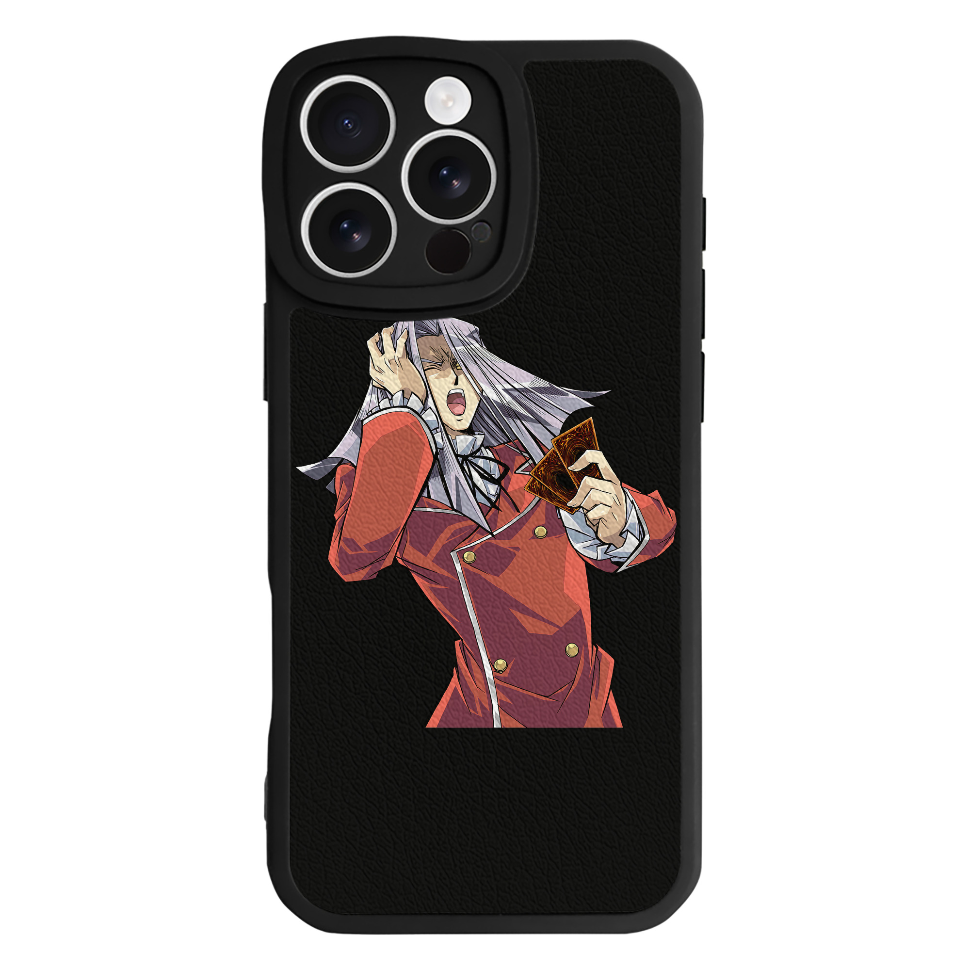 （画像用） 遊☆戯☆王 Yu-Gi-Oh! 【iPhone 16シリーズ対応】シリコンスマホケース（レザー調） 材質：シリコン